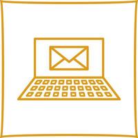 unik e-postmeddelanden vektor ikon