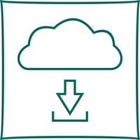 Einzigartiger Download vom Cloud-Vektorsymbol vektor