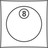 unik åtta boll vektor ikon
