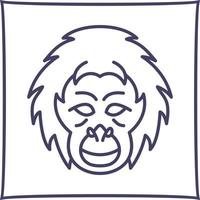 Orang-Utan-Vektorsymbol vektor