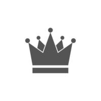 Krone Vektor isoliert Symbol. Illustration des Kronensymbols auf weißem Hintergrund