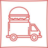 Fast-Food-LKW-Vektorsymbol vektor