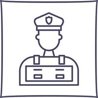 Vektor-Symbol für Polizisten vektor