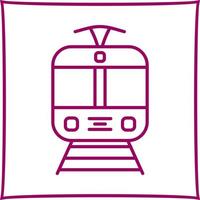 Straßenbahn-Vektor-Symbol vektor