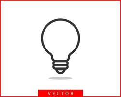 ljus Glödlampa ikon vektor. glödlampa aning logotyp begrepp. lampa elektricitet ikoner webb design element. led lampor isolerat silhuett. vektor