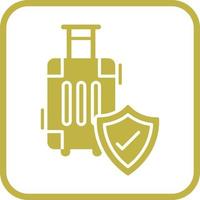 Vektorsymbol für Reiseversicherung vektor