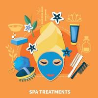 spa platt illustration vektor