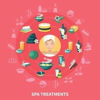 Spa flache Illustration vektor