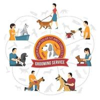 grooming service vektorillustration vektor