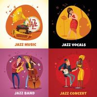 Jazz Musik Design Konzept Vektor-Illustration vektor