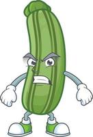 Zucchini Karikatur Charakter Stil vektor