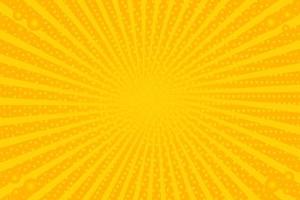 gelber Retro-Weinlesehintergrund mit Sonnenstrahlen vektor