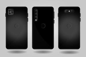 realistisches Smartphone-Modell zurück Design vektor