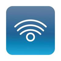 WLAN-Verbindungssignal Block Gradient Style Icon vektor