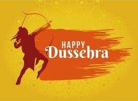 Happy Dussehra Design mit Lord Ram vektor