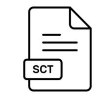ett Fantastisk vektor ikon av sct fil, redigerbar design