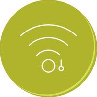 einzigartiges WLAN-Zeichen-Vektorsymbol vektor