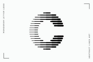 Monogramm Brief c abstrakt modern Linien Kunst Logo vektor