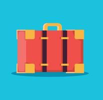bagage resväska isolera resa symbol vektor illustration