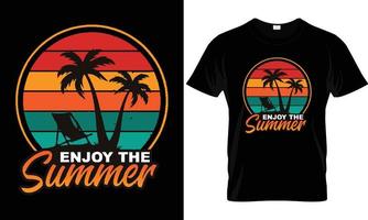 Sommer- t - - Hemd Design vektor