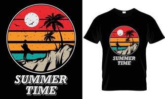 Sommer- t - - Hemd Design vektor