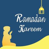 Ramadan kareem Poster Hintergrund Vektor Illustration Design Gruß Karte. Sozial Medien Post Vorlage Ramadhan Mubarak. glücklich heilig Ramadan. das Monat von Fasten zum Muslime