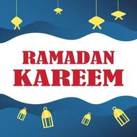 Ramadan kareem Poster Hintergrund Vektor Illustration Design Gruß Karte. Sozial Medien Post Vorlage Ramadhan Mubarak. glücklich heilig Ramadan. das Monat von Fasten zum Muslime