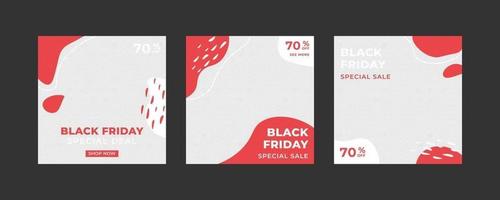 Black Friday Social Media Post Vorlage. vektor