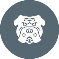 bulldogg vektor ikon