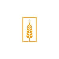 landwirtschaft, weizen, logo, schablone, vektor, symbol vektor