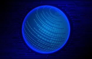 modern Internet-Sicherheit Technologie Hintergrund mit Welt Globus vektor