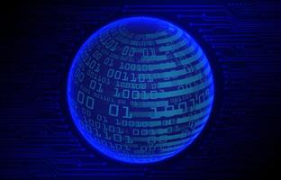 modern Cybersäkerhet teknologi bakgrund med värld klot vektor