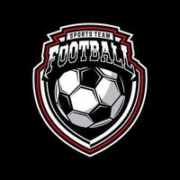fotboll sport team logotyp illustration vektor