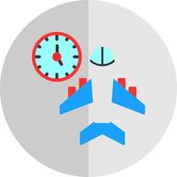 Flugzeiten-Vektor-Icon-Design vektor