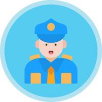 Polizist-Vektor-Icon-Design vektor