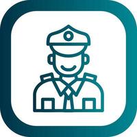 Polizist-Vektor-Icon-Design vektor