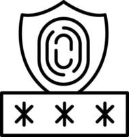 Datenschutz-Vektor-Symbol vektor