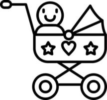 Baby Wagen Vektor Symbol