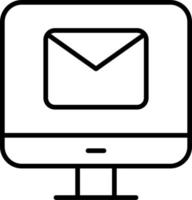 Computer Email Vektor Symbol