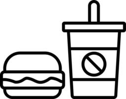 Fast-Food-Vektorsymbol vektor