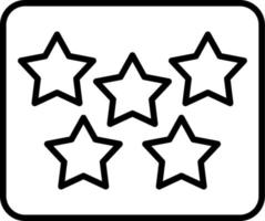 fem stjärna vektor ikon