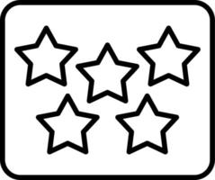 fünf Star Vektor Symbol