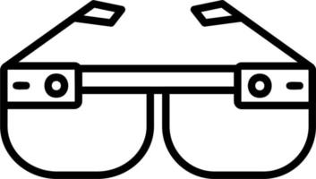 Smart-Brille-Vektor-Symbol vektor