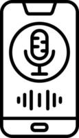 Stimme Assistent Vektor Symbol