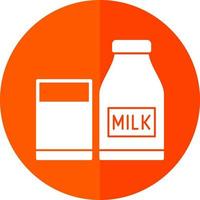 Milch-Vektor-Icon-Design vektor