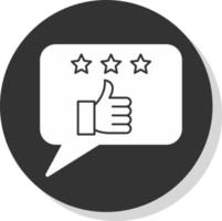 gutes Feedback-Vektor-Icon-Design vektor