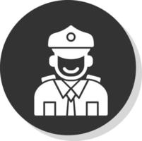 Polizist-Vektor-Icon-Design vektor