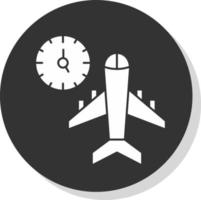 Flugzeiten-Vektor-Icon-Design vektor