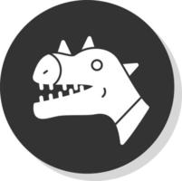 Drachen-Vektor-Icon-Design vektor