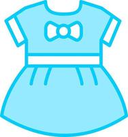 Baby Mädchen Kleid Vektor Symbol